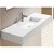 Plan avec vasque intégrée avec surface lisse et couleur blanche Holbox ST Doccia
