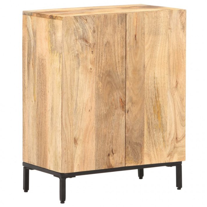 Mueble auxiliar de madera de mango acero y hierro Vida XL