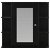 Armario con espejo para cuarto de baño elaborado en madera MDF de 66x63 cm color negro Vida XL