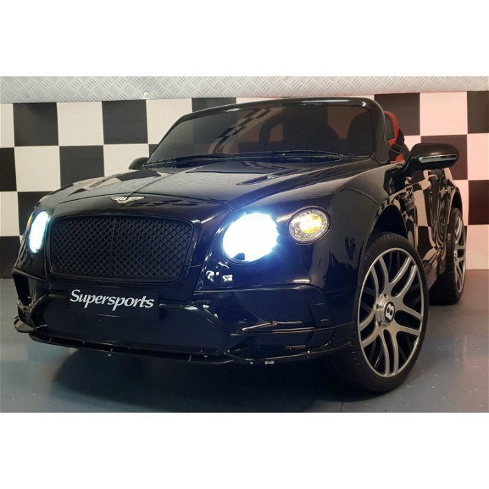 Coche eléctrico negro Bentley Continental Cars4Kids
