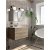 Meuble de salle de bains suspendu avec plan vasque inclus et finition de couleur cambrien Majorque BañoStar