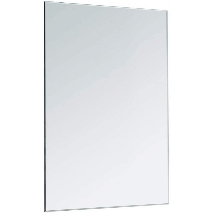 Espejo de cristal de forma rectangular con trasera con acabado de color plateado BañoStar