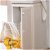 Mueble base para lavadero de melamina con cesto de ropa 37,3x58x80 cm Blanco Aquore