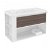 Mueble con lavabo resina 100cm Blanco-Fresno/Blanco B-Smart Cosmic