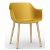 Lot de 2 chaises pour intérieurs fabriquées avec des pieds en bois et polypropylène de couleur toscane Shape Resol