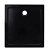 Plato de ducha rectangular 90 cm negro Vida XL