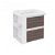 Mueble con lavabo resina 60cm Blanco-Fresno/Blanco 2 cajones B-Smart Cosmic