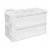 Mueble con lavabo resina 100cm Blanco/Blanco 2 cajones B-Smart Cosmic