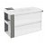 Mueble con lavabo resina 100cm Blanco/Gris 2 cajones B-Smart Cosmic