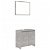Conjunto mueble base con espejo gris hormigón Vida XL