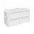 Mobile con lavabi in resina 120 cm Bianco/Bianco 4 cassetti B-Smart BATH+