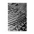 Alfombra de poliamida de 230x160 cm con una impresión digital en acabado color gris Forme
