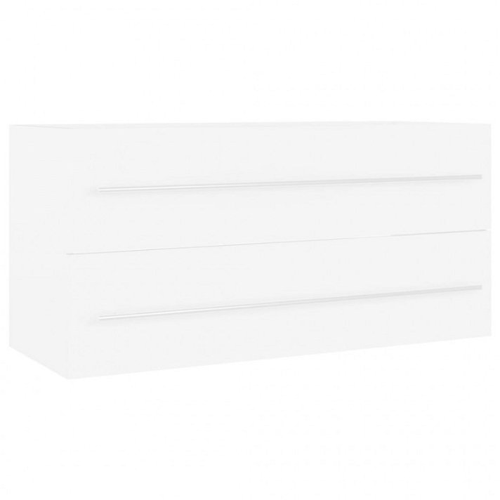 Mueble de baño base blanco 100 cm Vida XL