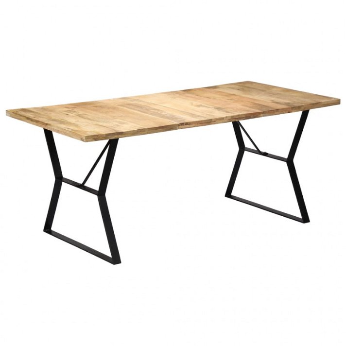Mesa de madeira de mangueira de 180x90x76 cm Vida XL
