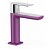 Grifo de repisa con caño corto para lavabo de acabado cromado y violeta S LOFT TRES