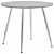 Tavolo da sala da pranzo rotondo con finitura grigio cemento e argento di 90x73,5 cm Vida XL