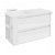 Mueble con lavabo porcelana 100cm Blanco/Blanco 2 cajones B-Smart Cosmic