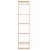 Estantería de pared en escalera de madera de cedro con un acabado en color beige VidaXL
