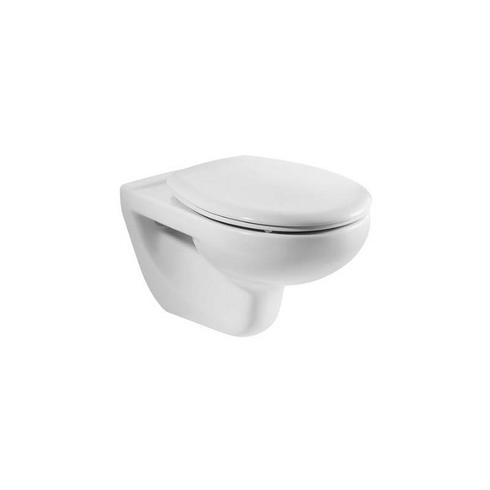 WC suspendu de 35,5 cm fabriqué en porcelaine de couleur blanche Victoria Roca