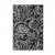 Alfombra de poliamida antideslizante de 300x80 cm con diseño floral en acabado color gris Forme