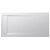 Plato de ducha rectangular extraplano texturizado con un acabado en color blanco Aquos Roca