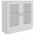 Vitrina con dos puertas de madera aglomerada y cristal con un acabado en color blanco Vida XL