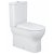 WC complet au sol Rimflush de 37 cm en porcelaine vitrifiée avec finition blanche Winner Unisan