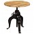 Table ronde en bois de manguier et acier Vida XL