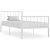 Estructura de cama de metal blanco 106 cm VidaXL