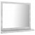 Espejo de baño con estante 40x37 cm gris hormigón VidaXL