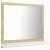 Espejo de baño con estante 40x37 cm blanco y roble VidaXL