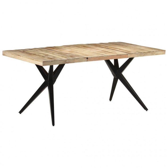 Mesa de comedor de madera de mango 180x90 cm VidaXL