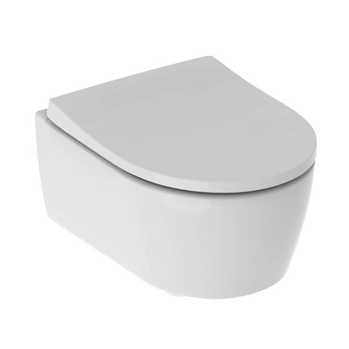 Set vaso WC corto con sedile ammortizzato bianco iCon Geberit