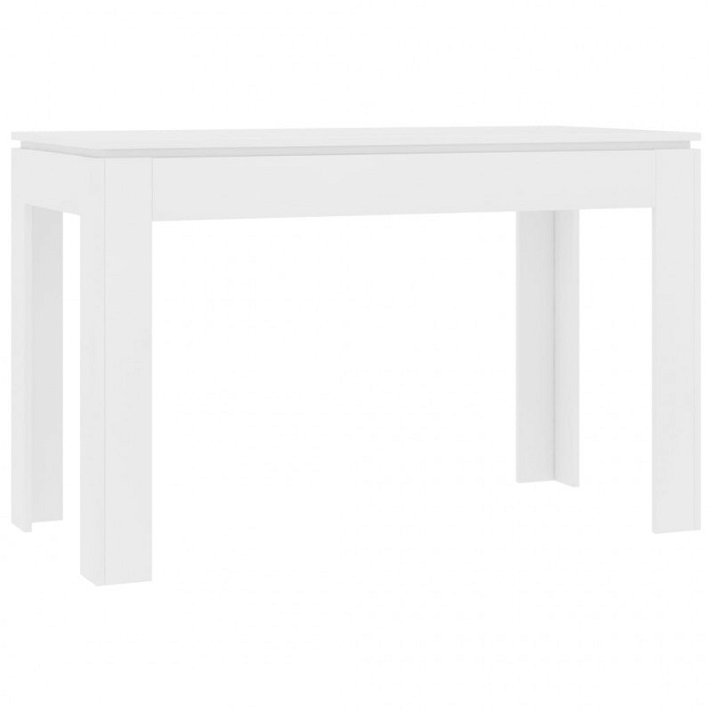 Mesa de comedor de aglomerado blanco 120x60 cm VidaXL