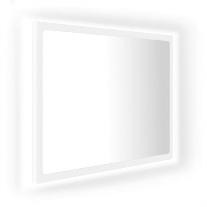 Espejo de baño con led rectangular 60x37 cm blanco VidaXL