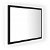 Espejo de baño con LED rectangular 60x37 cm negro VidaXL