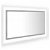 Espejo de baño con LED rectangular 80x37 cm gris hormigón VidaXL