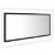 Espejo de baño con LED rectangular 100x37 cm negro VidaXL