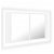 Armário para casa de banho com espelho duplo LED 80x45 cm branco Vida XL