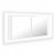 Armario de baño con espejo doble LED 100x45 cm blanco VidaXL