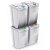 Pack de cubos de reciclaje blancos 140 litros Sortibox Diempi