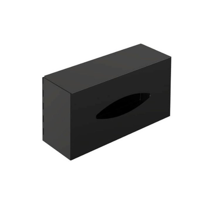 Caja para pañuelos Kleenex acabado negro mate para colgar en la pared Architect S+ Cosmic
