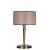 Lampe de table en métal au design vintage, finition or Maya et beige Forme