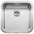 Roca Berlin square stainless steel kitchen sink 46cm