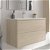 Mueble de baño de 80 cm con dos cajones y lavabo incluido de acabado nordic Optimus Salgar