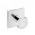 Colgador resistente de pared para baño con instalación adhesiva 5 cm Duo square Cosmic