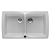 Lava-louças com duas cubas de 86 cm fabricado em cinzento com acabamento de cor branca Beverly Roca
