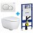Set vaso WC sospeso con accessori compact Geberit iCon Rimfree
