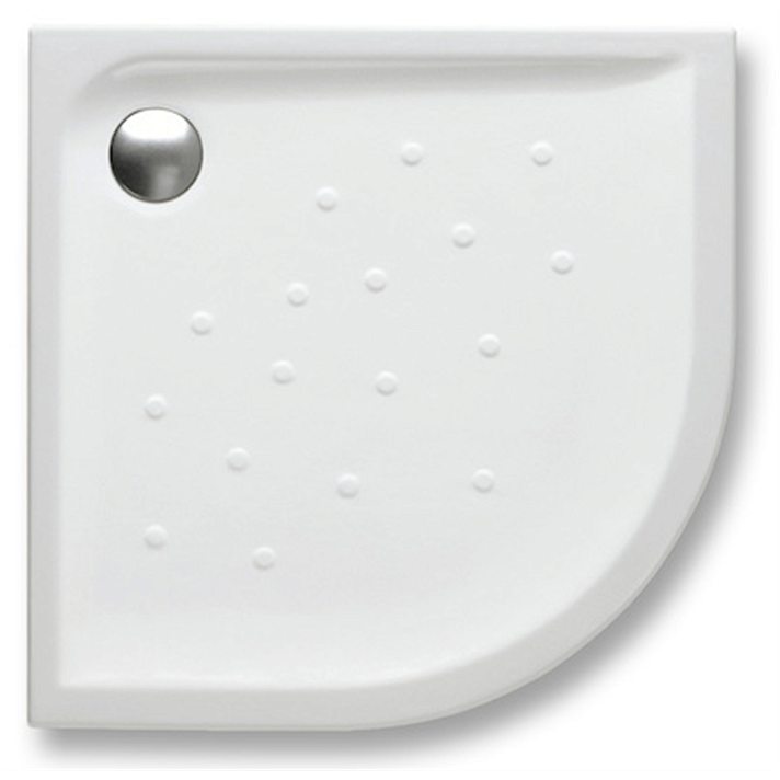 Base de duche angular fabricado em porcelana de 90 cm com acabamento de cor branca Malta Roca