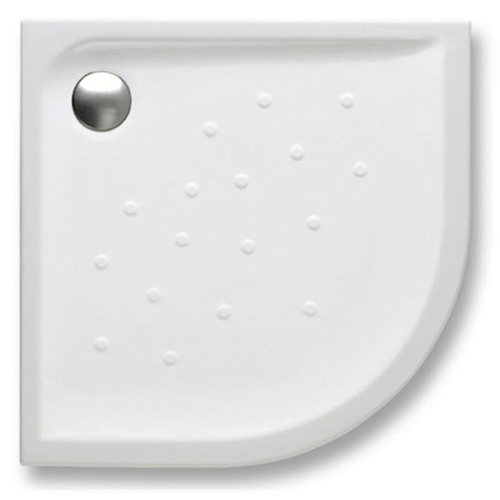 Receveur de douche d'angle en porcelaine de 100 cm avec finition blanche Malte Roca